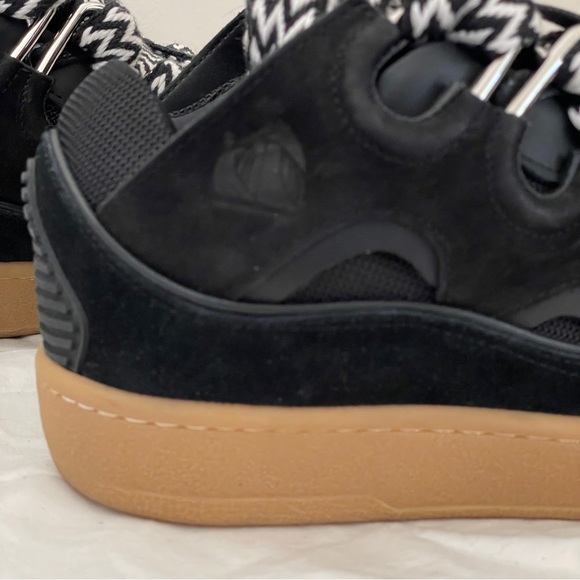 Lanvin Curb Skate Sneakers Mens Leather Suede Chunky 90s luxury streetwear 40/7 main image 2